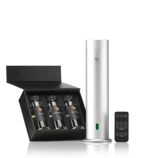 Pure One Waterless Scent Diffuser & 100% Natural Fragrance box (3×120ML)