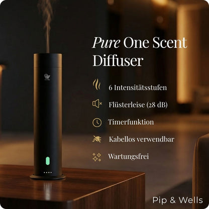 Pure One Waterless Scent Diffuser & 100% Natural Fragrance box (3×120ML)